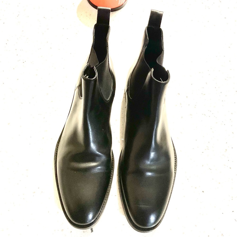 Banana Republic Black Leather Men's Boots - Picture 2 of 7
